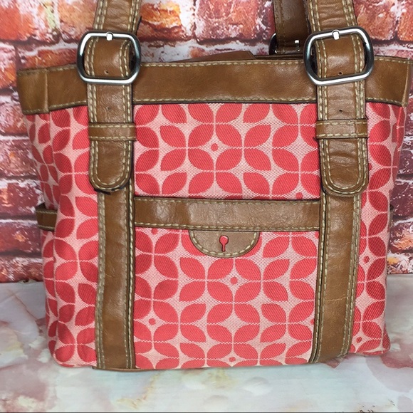 Fossil Pink Logo Canvas Bag - Picture 3 of 14